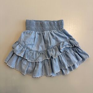 Blue Ruffled Skirt Les Coyotes de Paris size 8